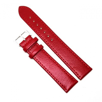 Curea de ceas din piele naturala anti-alergica Rosie XL 16mm 18mm 20mm 22mm 24mm C3062 A-4XL9 foto