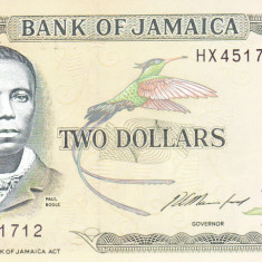 Bancnota Jamaica 2 Dolari 1993 - P69e UNC