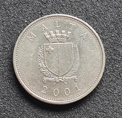 Malta 25 cents cent 2001 foto