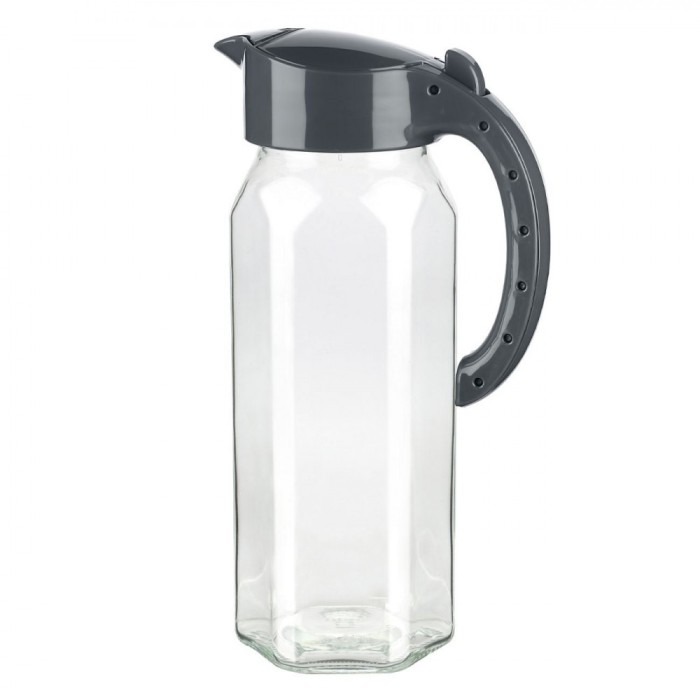 Ulcior Sticlă, 1.5l, Capac Plastic, Transparent, Gri