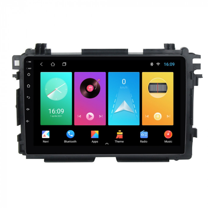 Navigatie dedicata cu Android Honda HR-V 2014 - 2021, 2GB RAM, Radio GPS Dual