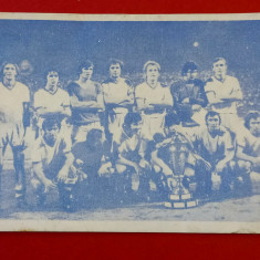 Foto - calendar de buzunar 1976 - Fotbal "PROGRESUL" BUCURESTI