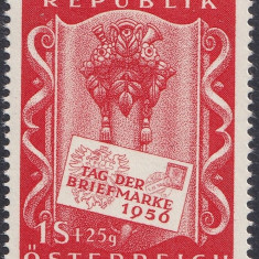 AUSTRIA 1956 - EVENIMENTE , ZIUA MARCII POSTALE TIMBRU NESTAMPILAT