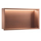 RAFT BAIE INCASTRAT PERETE LED 30x60 brush copper
