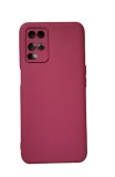 Husa silicon antisoc cu microfibra in interior Oppo A54 4G Visiniu, Albastru