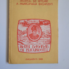 Matei Basarab si Bucurestii, Muzeul Municipiului Bucuresti, 1983