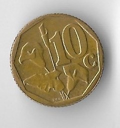 Moneda 10 cents 2010 - Africa de Sud, Afrika Tshipembe foto