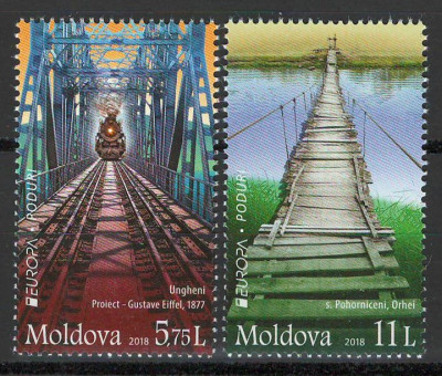 Moldova 2018 Mi 1031/32 MNH - Europa: Poduri foto