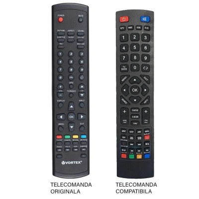 Telecomanda compatibila TV Vortex VLED-32T1D cod ER 1124 MFY 1114 foto