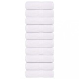 vidaXL Prosoape Oaspeți 10 Buc Alb 30x50cm, Bumbac 100%, 360 g/m&sup2;, Absorbante, Standard 100 Oeko-Tex