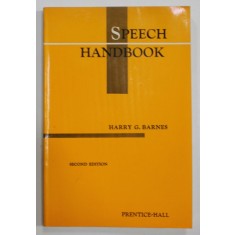 SPEECH HANDBOOK by HARRY G. BARNES , 1959