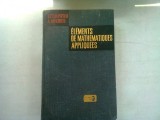 ELEMENTS DE MATHEMATIQUES APPLIQUEES - I. ZELDOVITCH