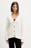 Tommy Jeans cardigan din bumbac culoarea bej, light, DW0DW21681