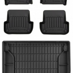 Set Covorase Auto Cauciuc Negro Audi A4 B7 2004-2008 Combi Pro Line Tip Tavita 3D 3D407084 + Tavita Portbagaj Negro Audi A4 B7 2004-2008 Combi TM54883