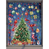 Cumpara ieftin Sticker/Autocolant Craciun Brad cu Pasari, Globuri si Cadouri - 139337