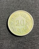 Moneda 20 rappen 1984 Elvetia