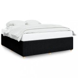 Cumpara ieftin Cadru de pat fara saltea, negru, 180x200 cm, textil