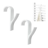 Carlig pentru calorifer, din plastic, alb, 9.5 cm