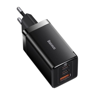 Incarcator EU 3in1, 65W, Cablu Type-C - Baseus GaN5 Pro (CCGP120201) - Black foto