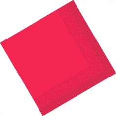 Servetele Tissue - Basic Red / 40 x 40 cm / 200 buc foto