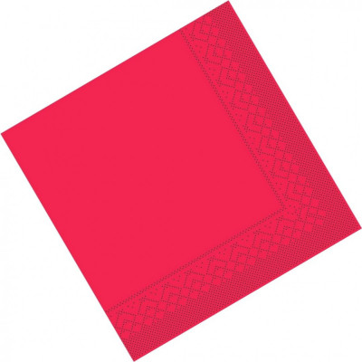 Servetele Tissue - Basic Red / 40 x 40 cm / 200 buc foto