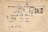 Romania, plic recomandat, circulat intern, 1968
