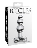 Dop anal din sticla - Icicles No. 47 Clear