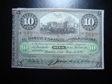 CUBA 10 PESOS 1896 AUNC+