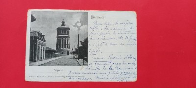 Bucuresti Bukarest Bucuresci Foisorul de foc imagine nocturna 1900 foto