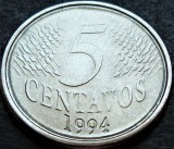 Cumpara ieftin Moneda 5 CENTAVOS - BRAZILIA, anul 1994 * cod 2435 = A.UNC, America Centrala si de Sud