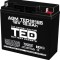 Acumulator TED 12V 18.5Ah AGM plumb acid terminal T3 181mm x 76mm x h167mm