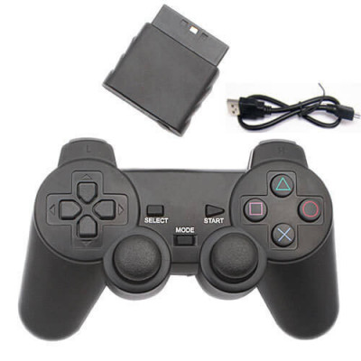 Controller wireless pc, joystick compatibil cu consola Playstation 2, 3, PS foto