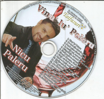 (E) CD -Nicu Paleru &amp;lrm;&amp;ndash; Vinu&amp;#039; lu&amp;#039; Paleru foto