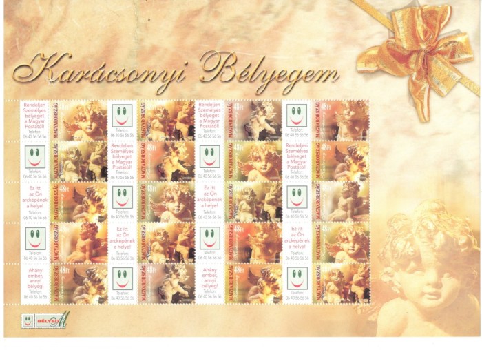 Ungaria.2004 Nasterea Domnului-coli XU.349