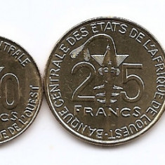 Statele Vest Africane Set 6 -1, 5, 10, 25, 50, 100 Francs 1984/15 - DB1, UNC !!!