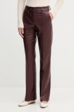 Sandro Ferrone pantaloni culoarea bordo, evazați, high waist, S15YBFDENISE
