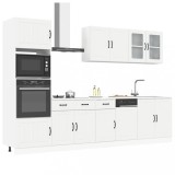 Set dulap de bucătărie din 7 piese &bdquo;Kalmar&rdquo; Lemn prelucrat alb