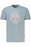 Napapijri Tricou S-Bollo barbati, cu imprimeu grafic, Regular Fit, Gri inchis