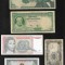 Set 5 bancnote de prin lume adunate (cele din imagini) #379