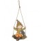 Decoratiune gradina Strend Pro MagicHome, Fata in leagan, ceramica, 33x26x43 cm