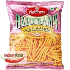 HALDIRAM Chilli Chatak Lachha Sticksuri din Cartofi cu Aroma de Ardei Chatak