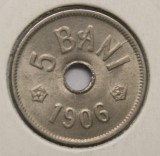 5 BANI 1906 HAMBURG . CRAPATURI DE MATRITA .