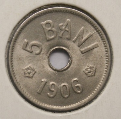 5 BANI 1906 HAMBURG . CRAPATURI DE MATRITA . foto