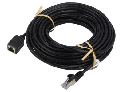 Cablu Prelungitor RJ45 F/UTP Cat5e Negru 2m foto