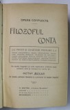 FILOZOFUL CONTA de OCTAV MINAR , EDITIE INTERBELICA