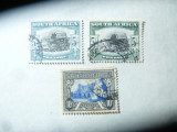 3 Timbre South Africa colonie britanica : 2x5sh. 1927 -2 culori , 10sh. 1933 sta, Stampilat
