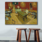 Tablou Canvas Bar Biliard, Multicolor, 100 x 70 cm