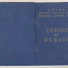 bnk div Carnet de membru AVSAP - 1958-1961