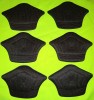 Set 6 protecții calcai / branturi cu pernite Negre 5mm, Neo