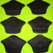 Set 6 protecții calcai / branturi cu pernite Negre 5mm
